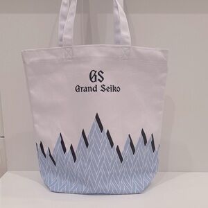 Brand New! 🏔️ Grand Seiko White and Blue Tote Bag